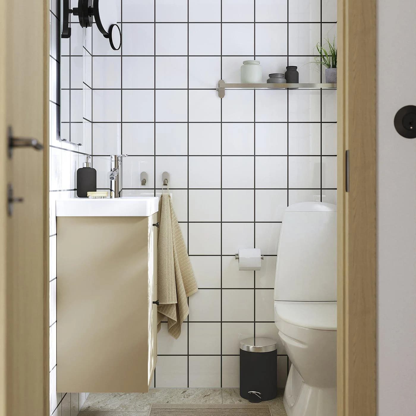 IKEA HAVBÄCK / ORRSJÖN Waschtischschrank mit 2 Schubladen Beige