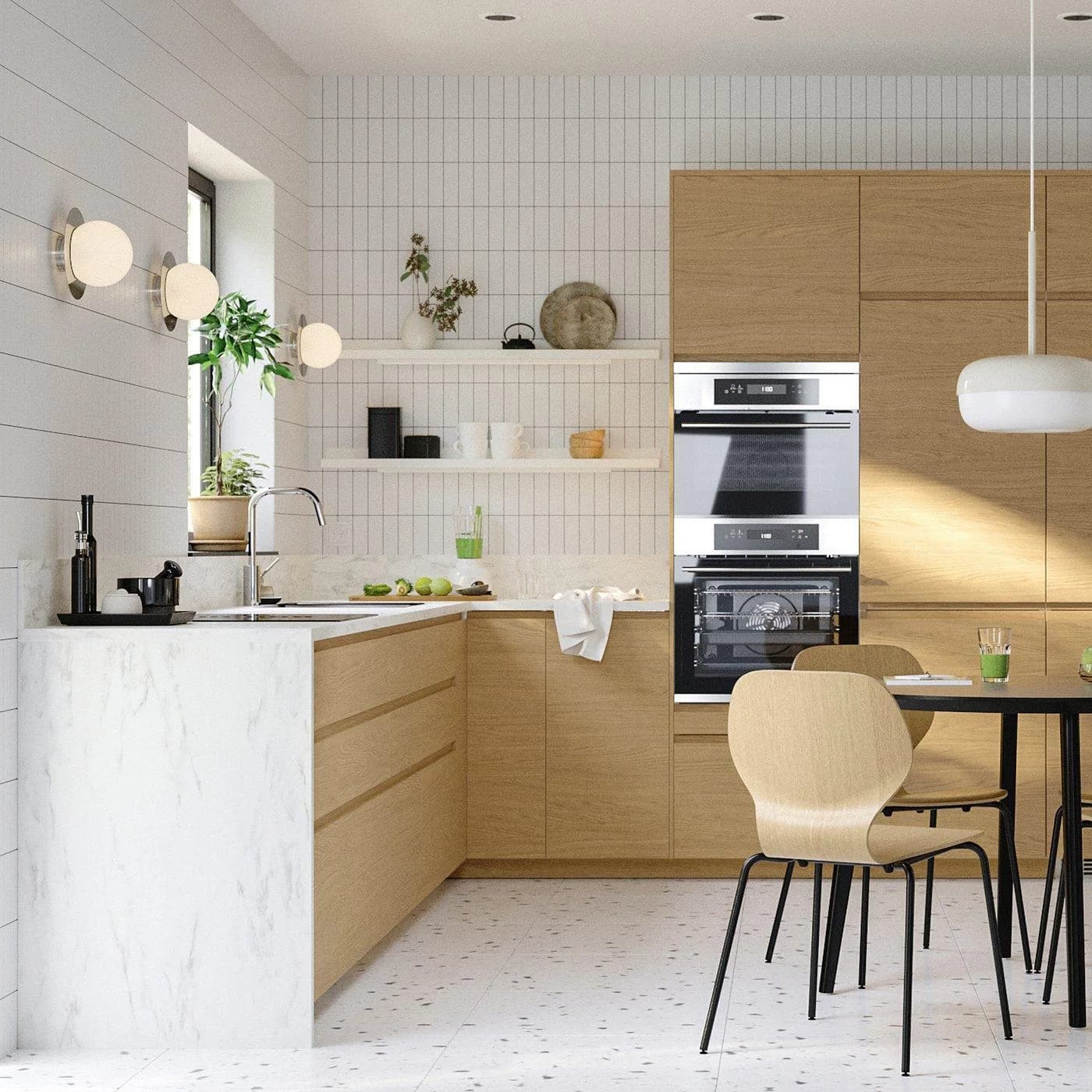 IKEA VOXTORP Geschirrspülerfront Eichenachbildung