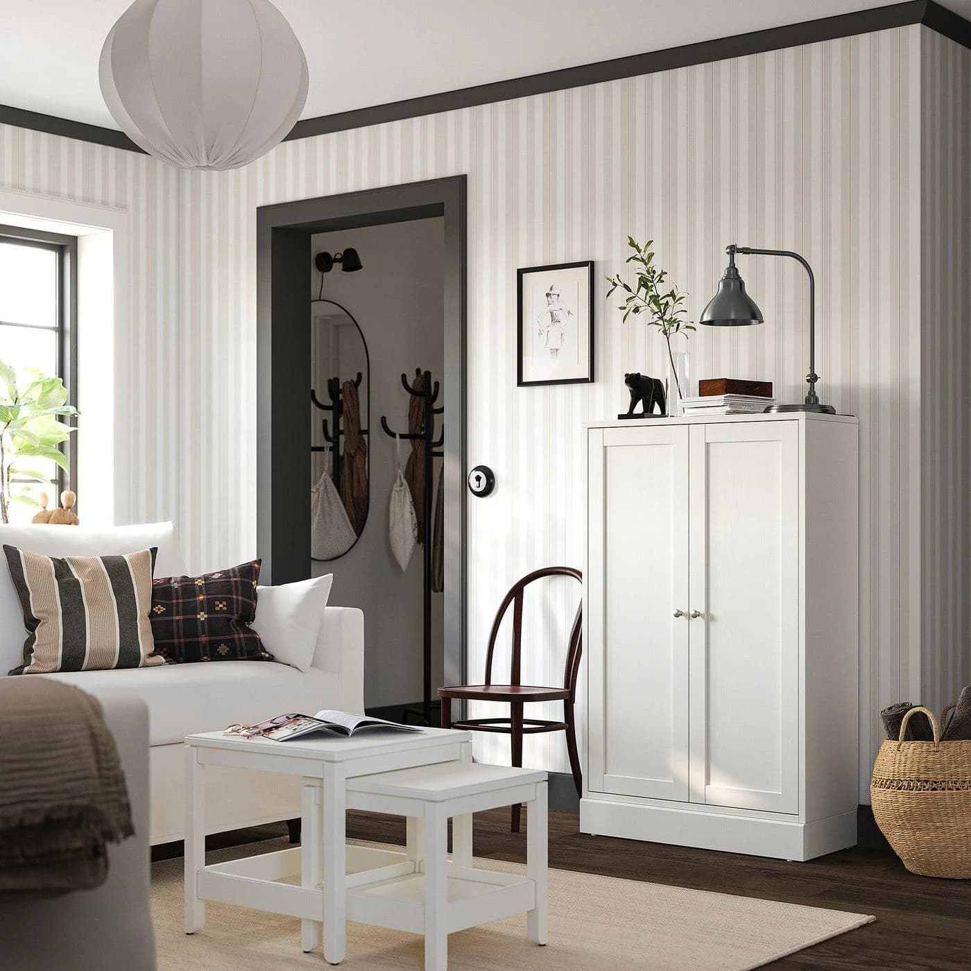 IKEA HAVSTA Schrank mit Sockel Weiß Massivholz