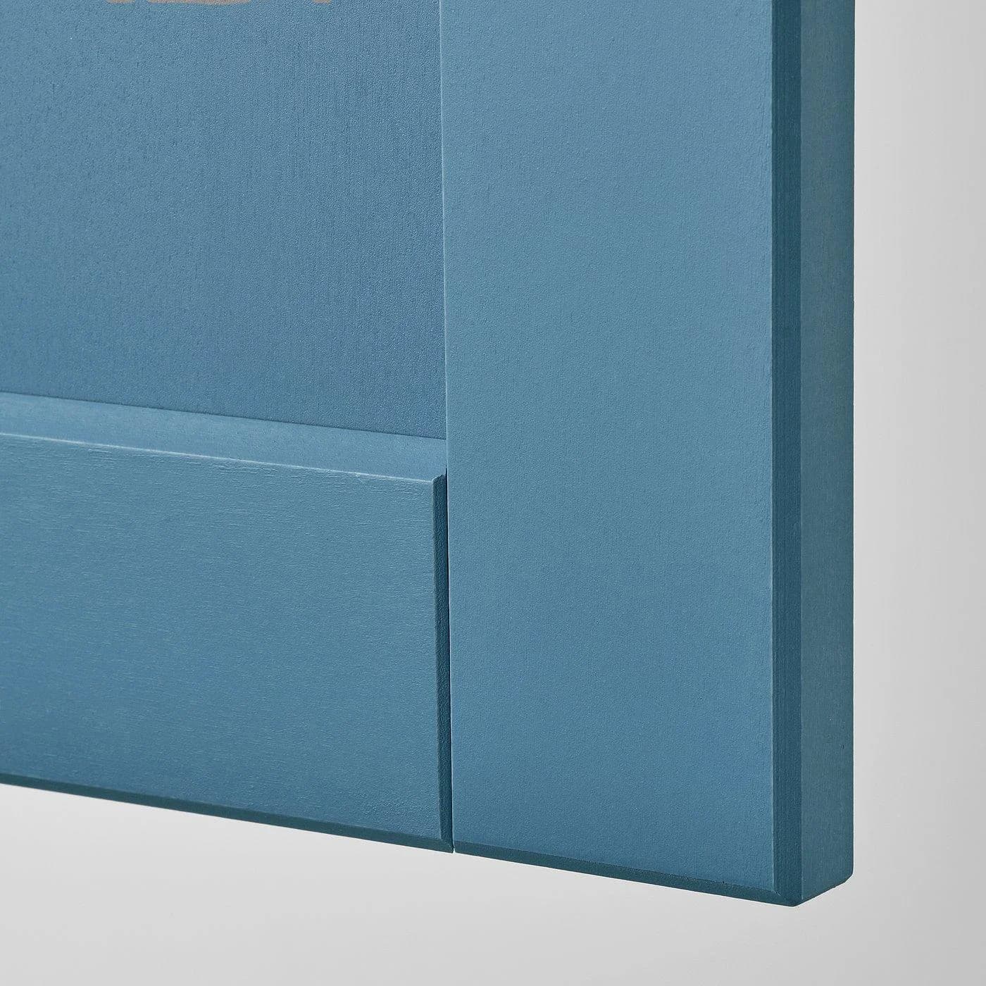 IKEA METOD Hochschrank für Kühl-/Gefrierschrank LERHYTTAN Blau/Weiß
