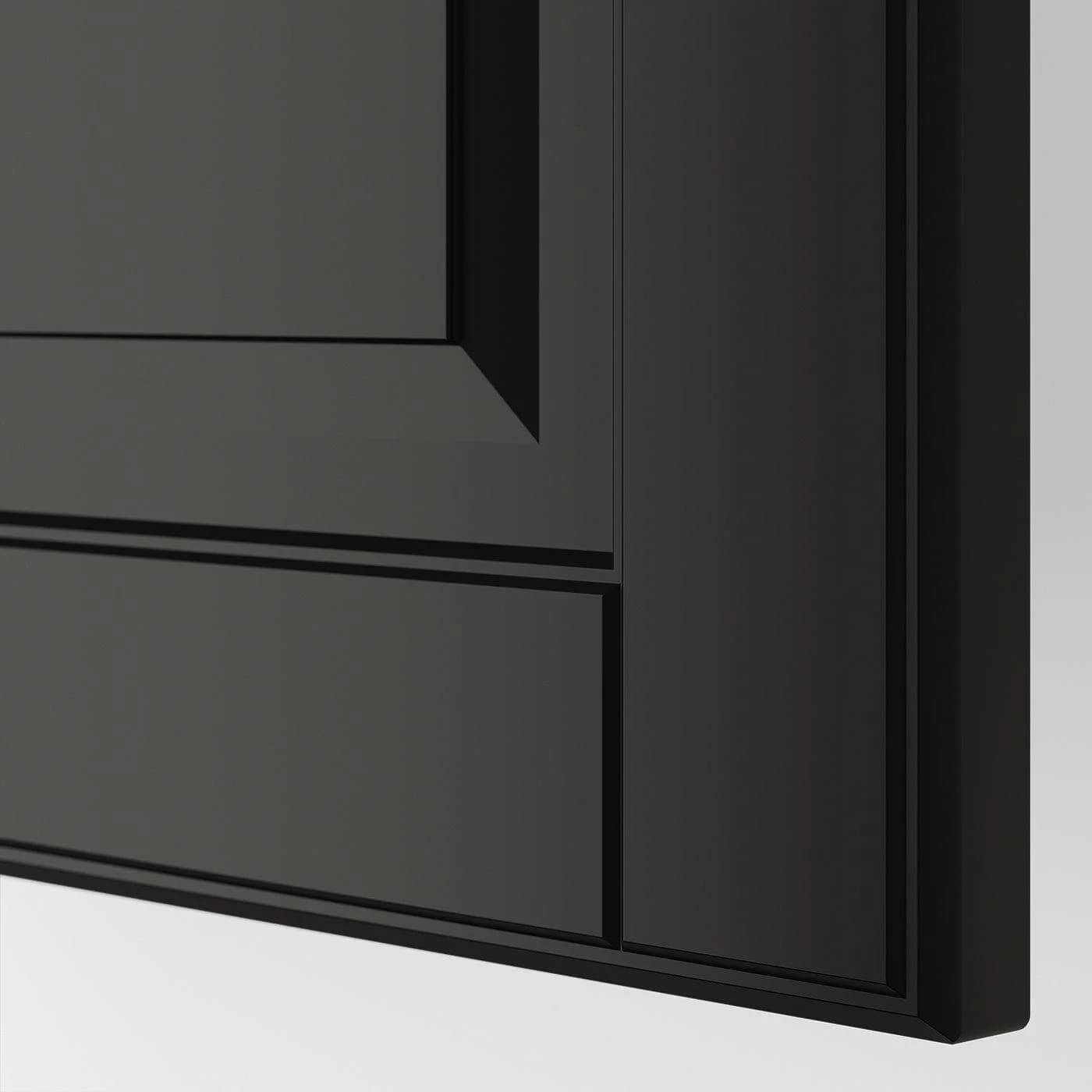 IKEA METOD Hochschrank für Kühl-/Gefrierschrank Schwarz/Weiß BODBYN
