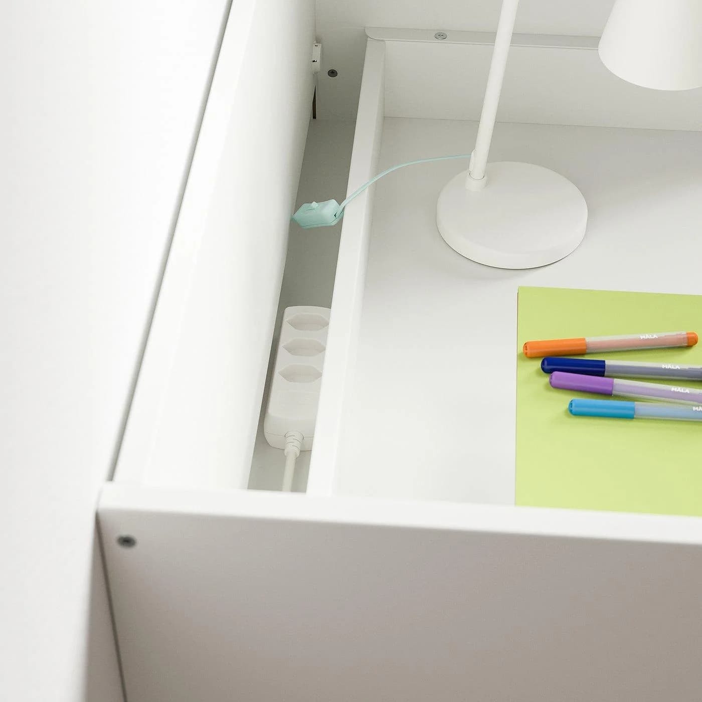 IKEA SMÅSTAD Schreibtisch Weiß Grau mit Schubladen