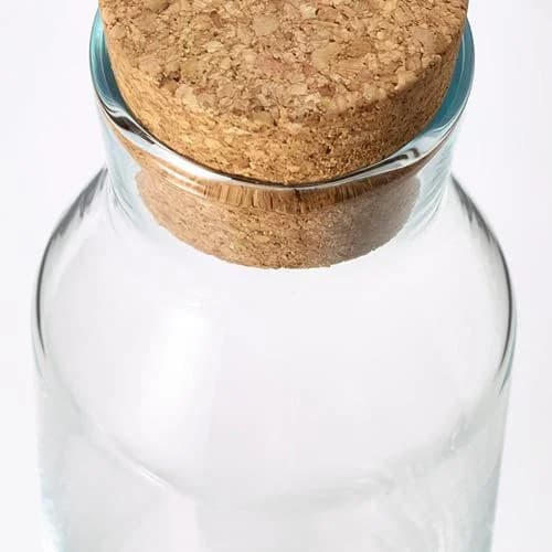 IKEA 365+ Karaffe mit Stöpsel aus gehärtetem Glas