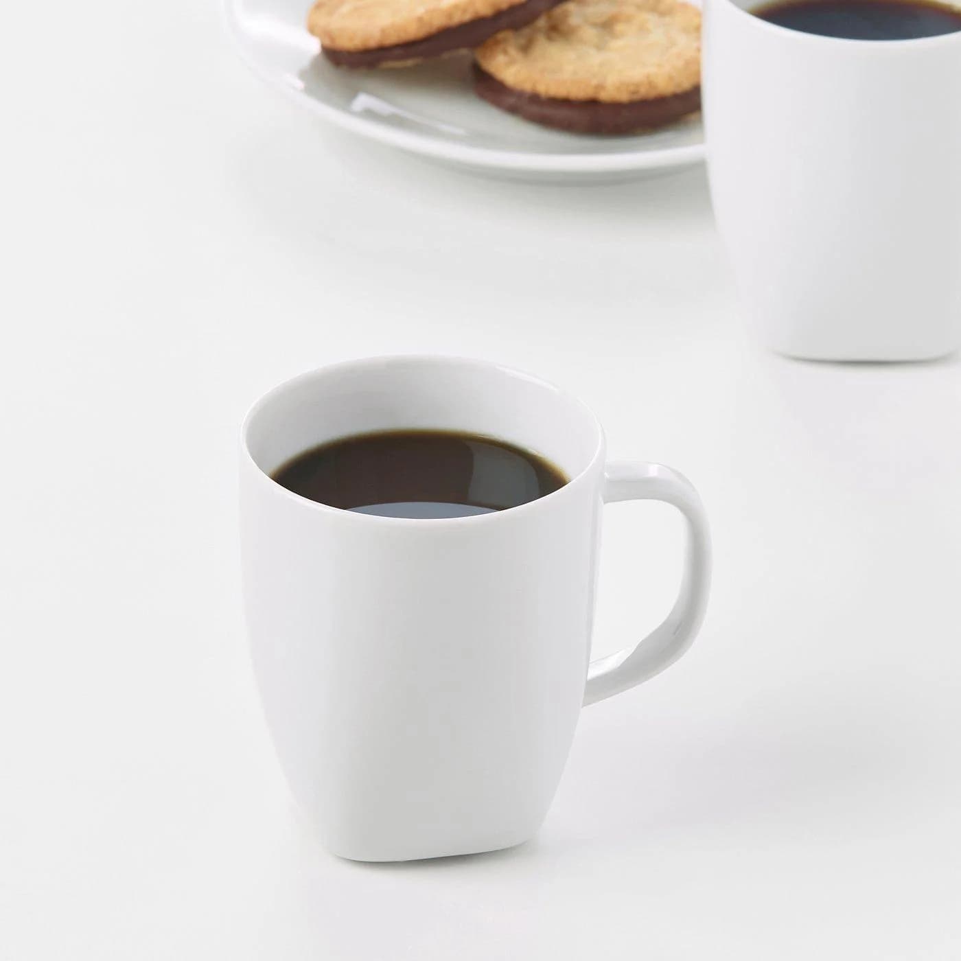 IKEA VÄRDERA Becher Weiß Feldspatporzellan