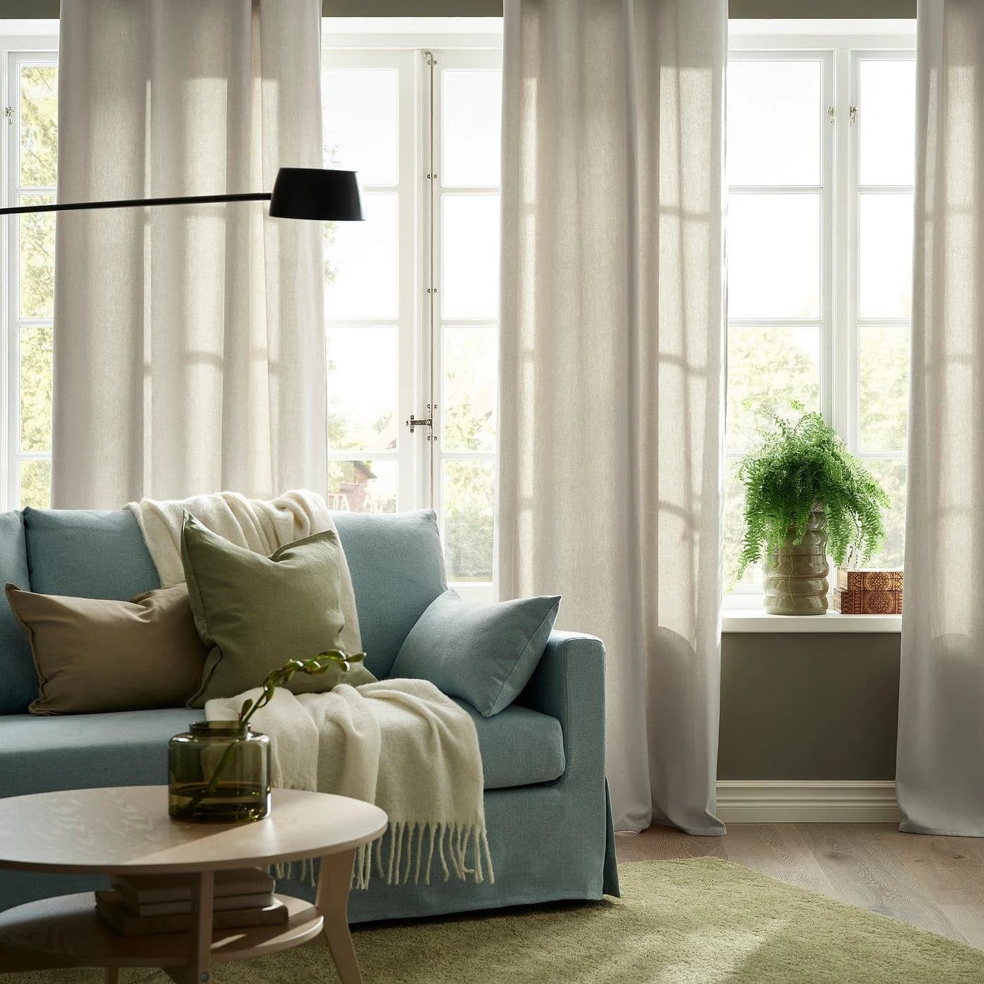 IKEA GINSTMOTT Gardinenschals Beige 2er Set