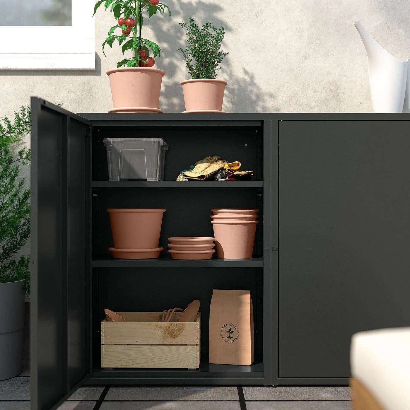 IKEA SUNDSÖ Schrank Anthrazit für drinnen und draußen