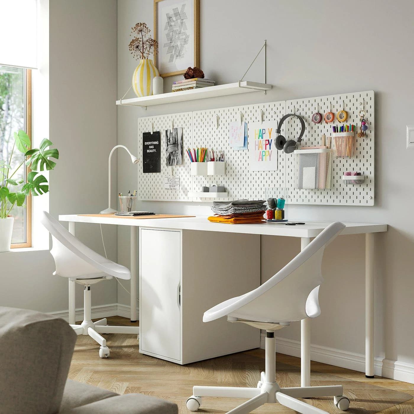 IKEA LAGKAPTEN / ALEX Schreibtisch Weiß