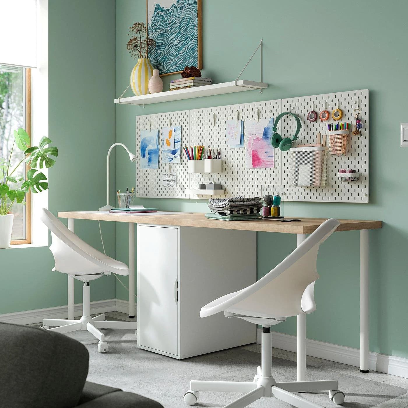 IKEA LAGKAPTEN / ALEX Schreibtisch Weiß