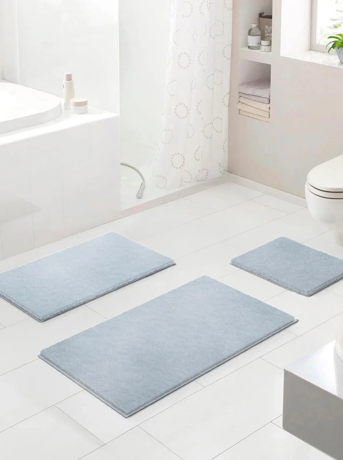 GRUND Badematte Grau 60x100 cm LYXURYSOFT