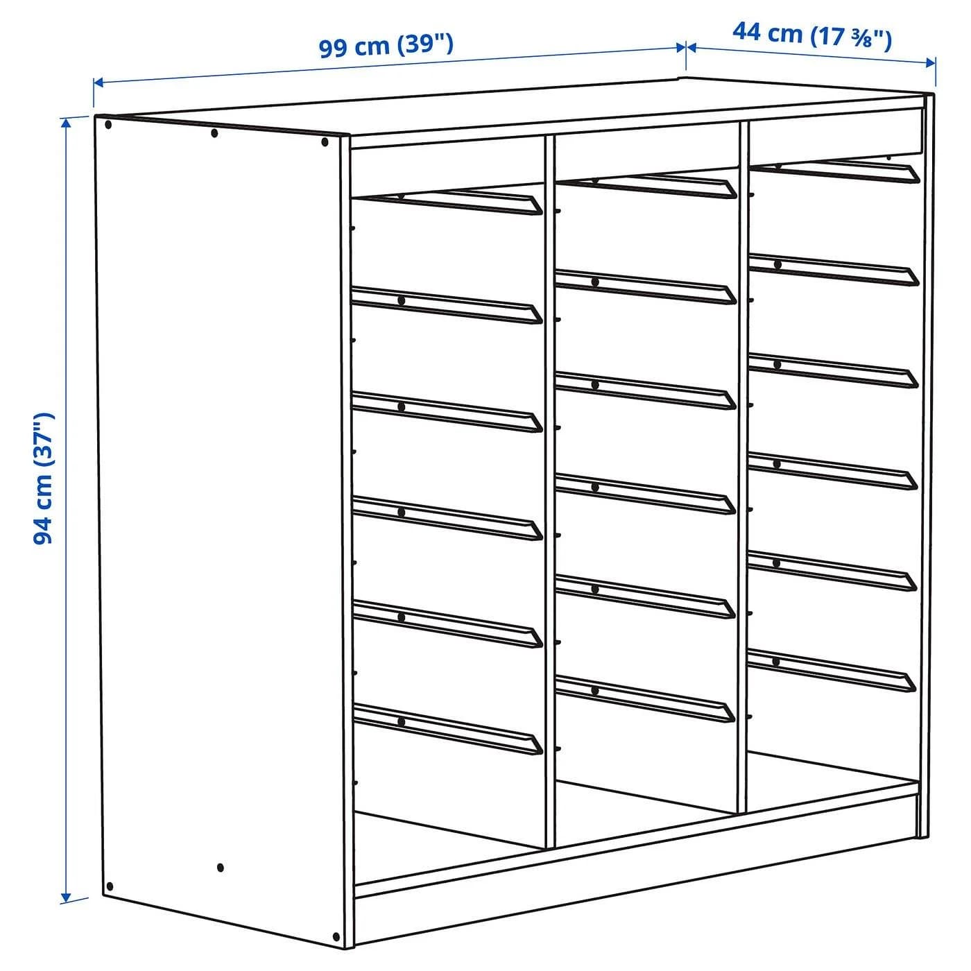 IKEA TROFAST Regalrahmen Weiß Modular