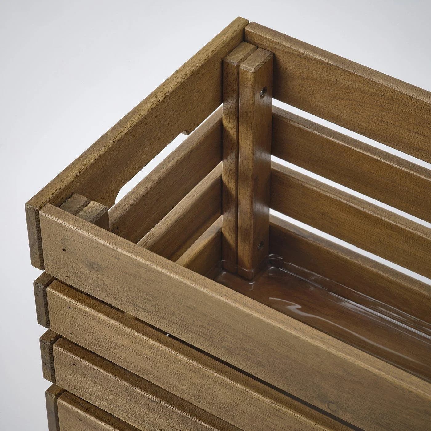 IKEA STJÄRNANIS Blumenkasten Akazienholz für Draußen