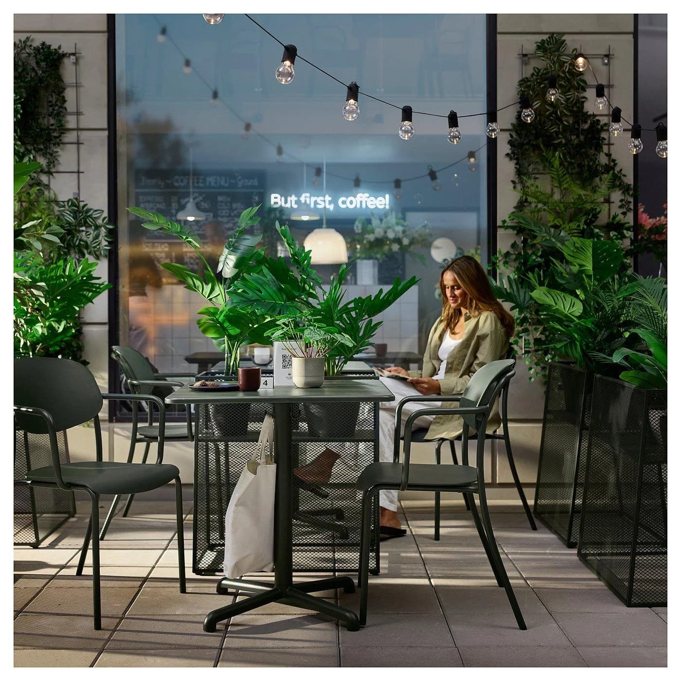 IKEA VISINGSÖ Blumenständer Tiefgrün