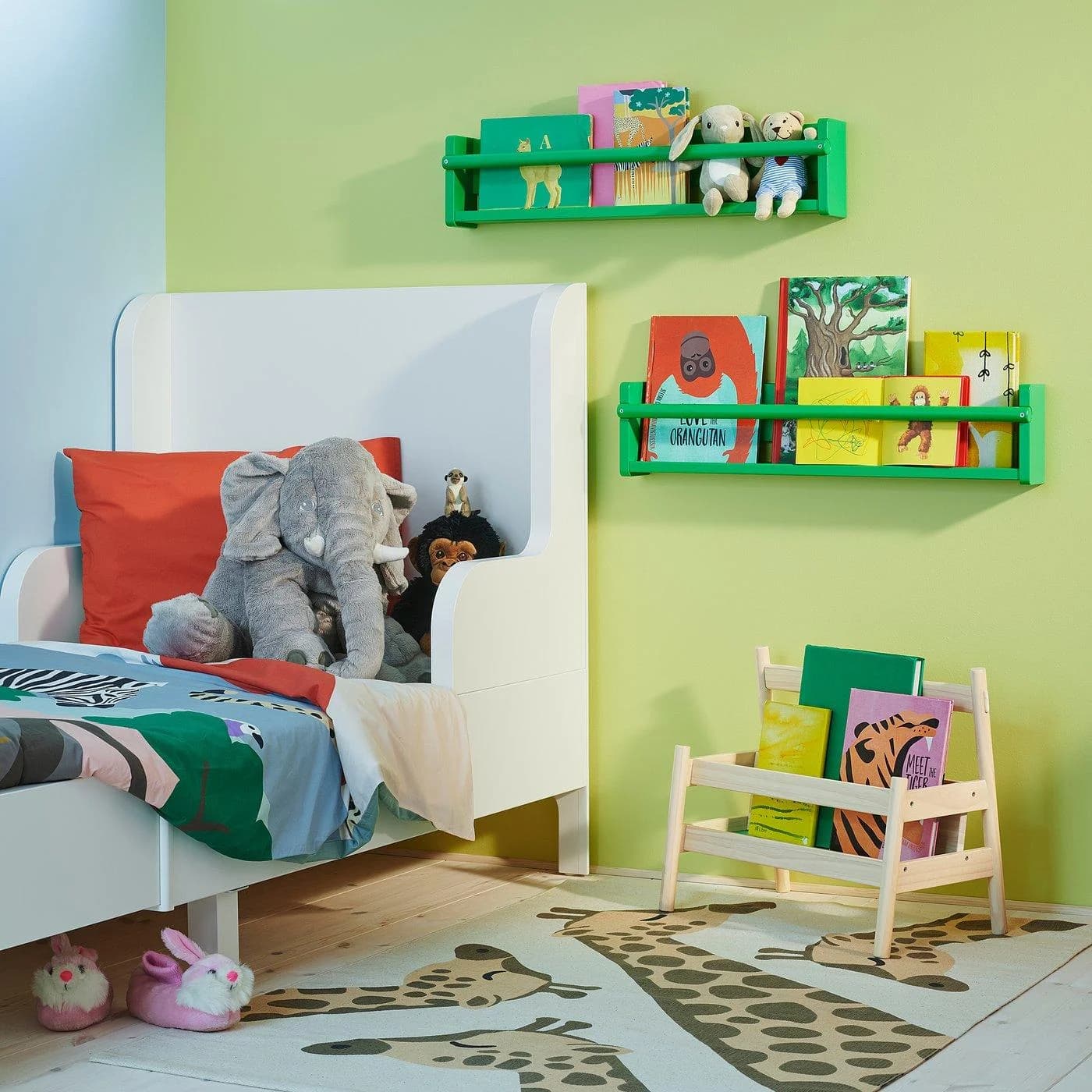 IKEA FLISAT Wandaufbewahrung Grün