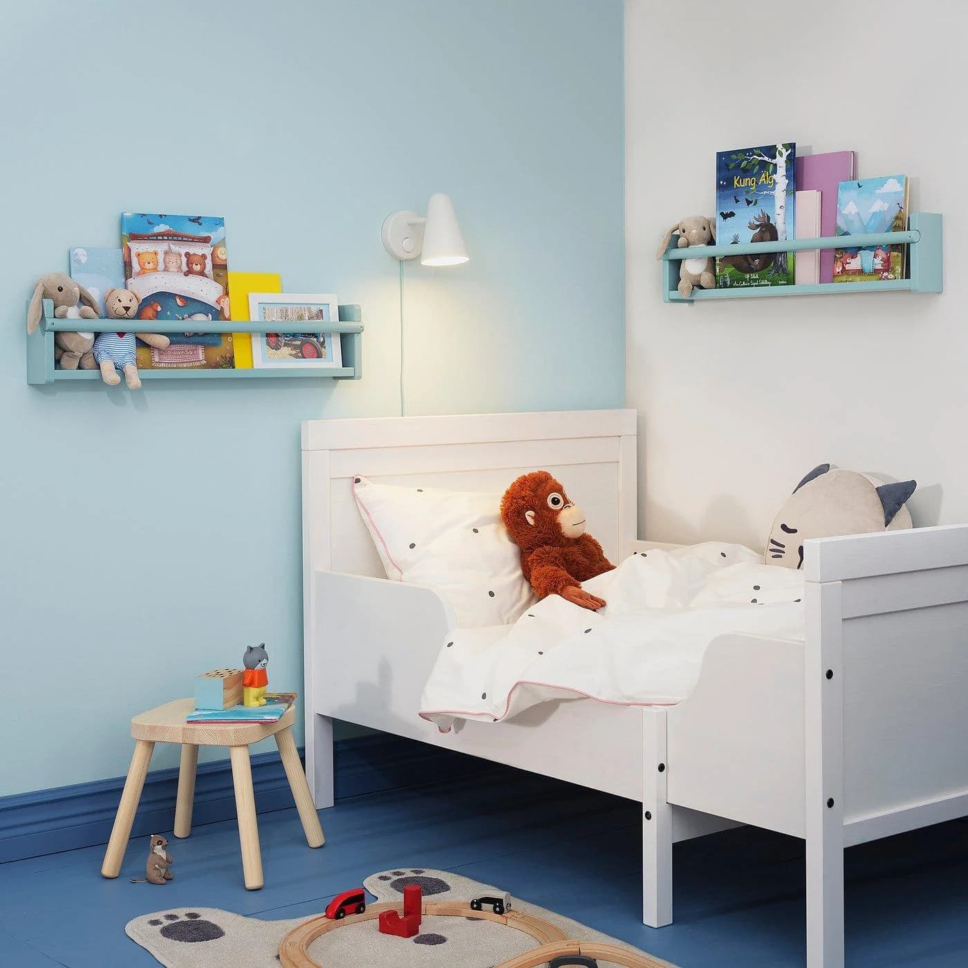IKEA FLISAT Wandaufbewahrung Grau/Türkis Kinderregal