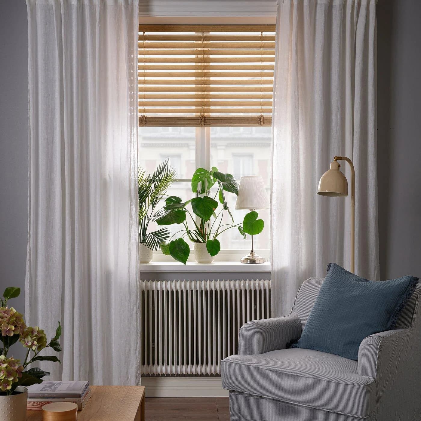 IKEA VECKLARFLY Jalousie Bambus 50mm Lamellen