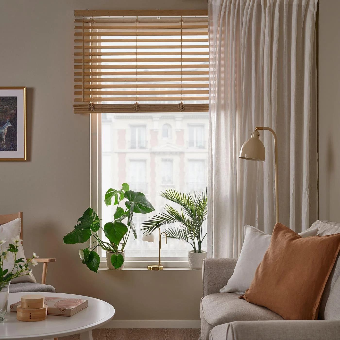 IKEA VECKLARFLY Jalousie Bambus 50mm Lamellen