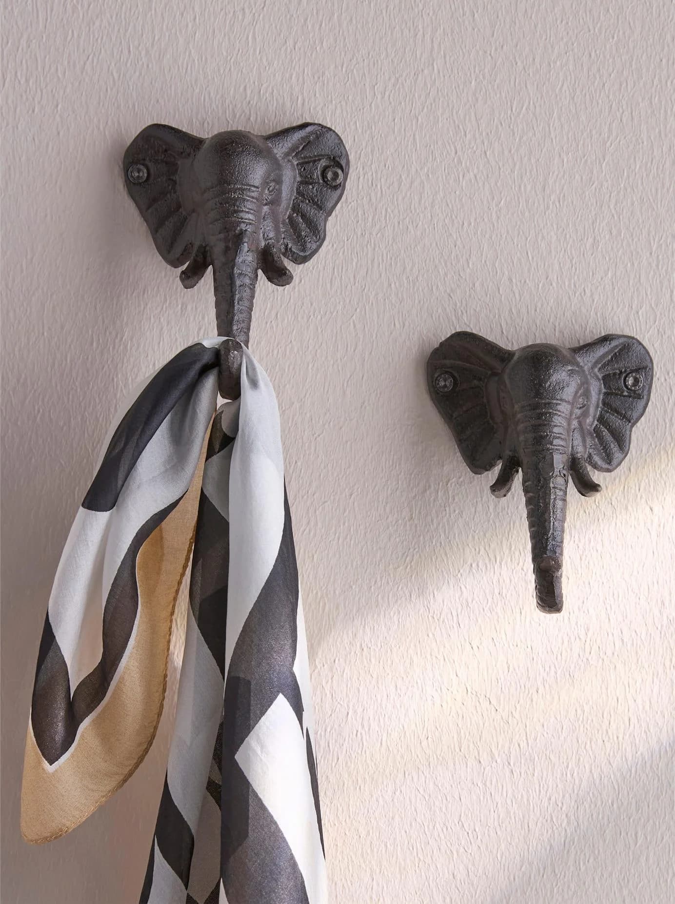 HEINE HOME Zierhaken Elefanten Motiv Braun Metall Antiklook