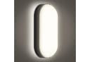 Clanmacy LED Deckenleuchte Oval Schwarz/Weiß IP54 Feuchtraum Bild 2