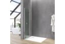 AQUABATOS Walk-in-Dusche Duschwand 5 mm ESG Klarglas Bild 1