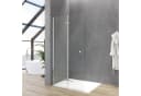 AQUABATOS Walk-in-Dusche Duschwand 5 mm ESG Klarglas Bild 2