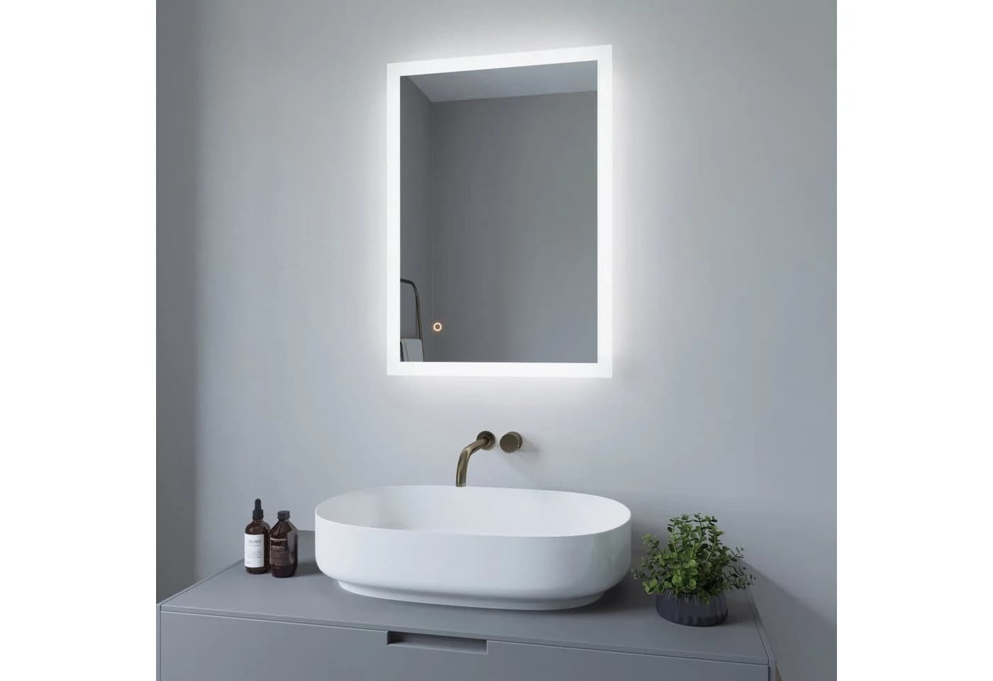 AQUALAVOS LED-Badspiegel Touch Wandspiegel mit Beleuchtung - Bild 2