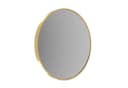 AQUALAVOS Wandspiegel Rund 60cm Gold Kristallglas Aluminium Bild 1