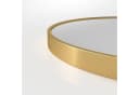 AQUALAVOS Wandspiegel Rund 60cm Gold Kristallglas Aluminium Bild 4