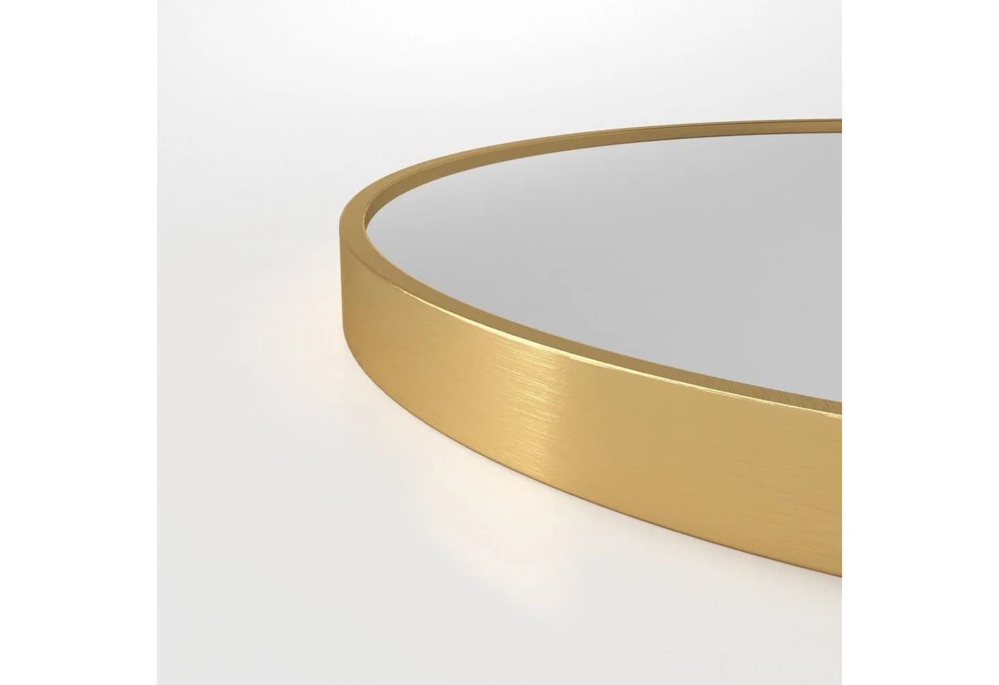 AQUALAVOS Wandspiegel Rund 60cm Gold Kristallglas Aluminium - Bild 4