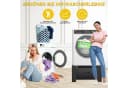 Clanmacy Waschmaschinenunterschrank 2er Set Schwarz mit Schublade Bild 3