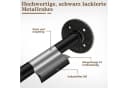 Clanmacy Wandgarderobe Schwarz Industrie-Look 92cm Bild 4