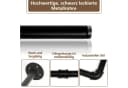 Clanmacy Wandgarderobe Schwarz Industrie-Look 92cm Bild 5