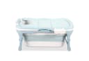 Clanmacy Faltbare Badewanne Blau 118 cm Bild 2