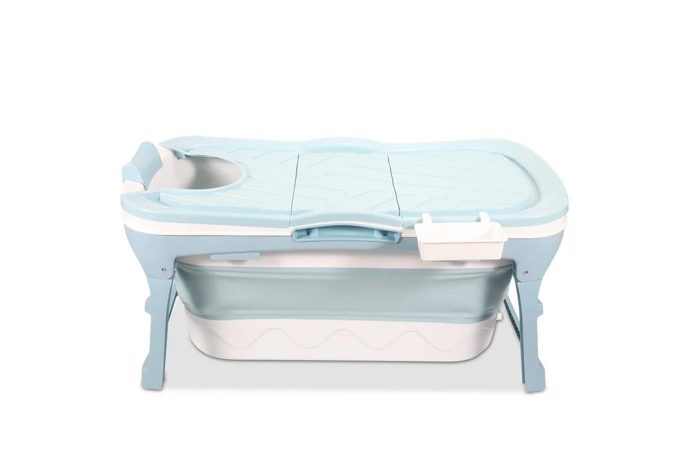 Clanmacy Faltbare Badewanne Blau 118 cm - Bild 2