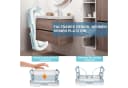 Clanmacy Faltbare Badewanne Blau 118 cm Bild 3