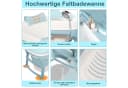 Clanmacy Faltbare Badewanne Blau 118 cm Bild 4