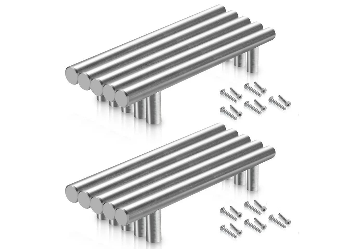 Clanmacy Edelstahl Möbelgriff Stangengriff Modern Silber - Bild 2