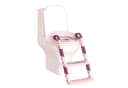 Clanmacy Toilettentrainer mit Treppe Rosa Faltbar Bild 2