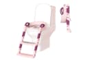 Clanmacy Toilettentrainer mit Treppe Rosa Faltbar Bild 3