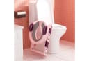 Clanmacy Toilettentrainer mit Treppe Rosa Faltbar Bild 5