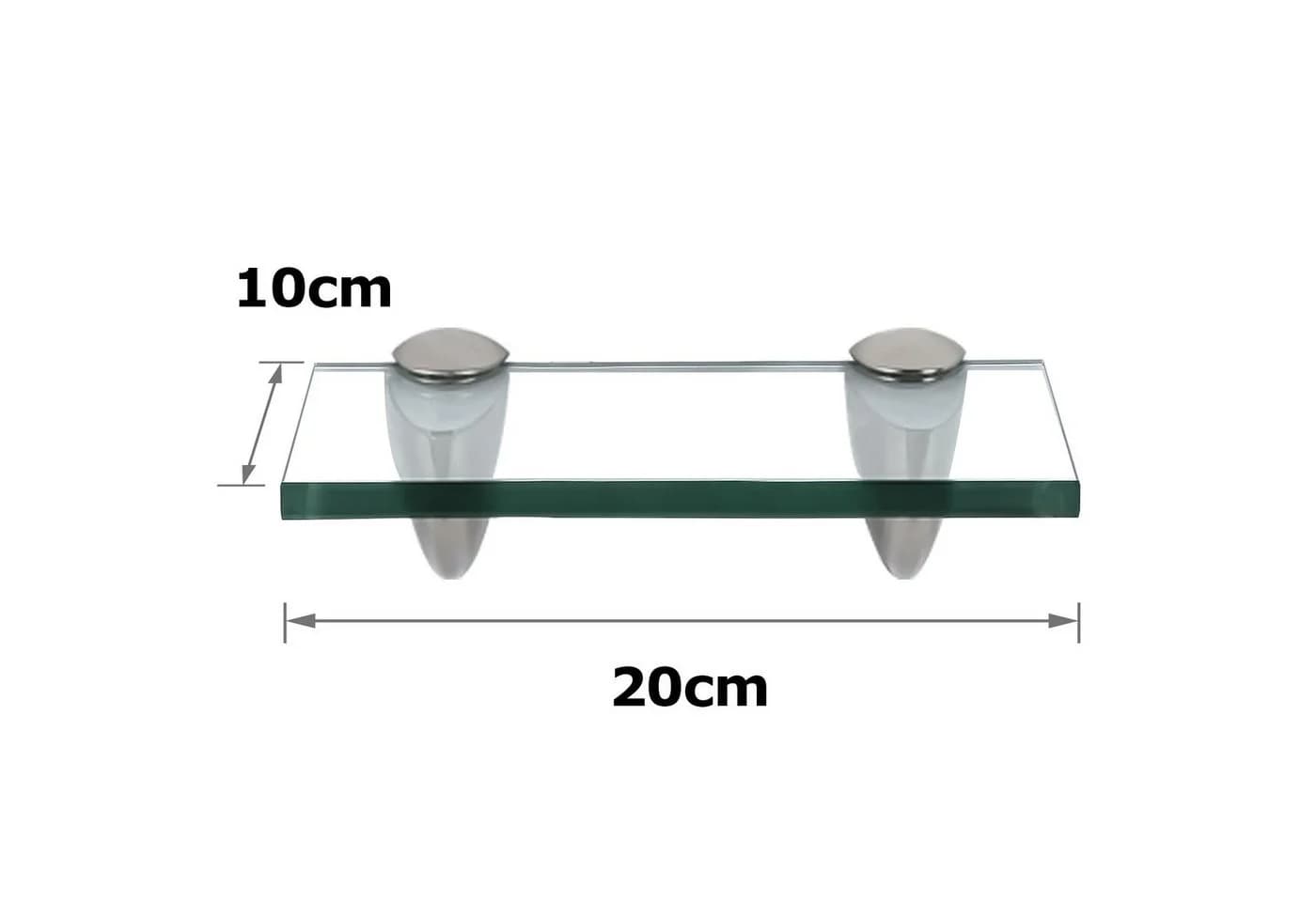 Clanmacy Glasregal Wandregal Gehärtetes Glas Modern