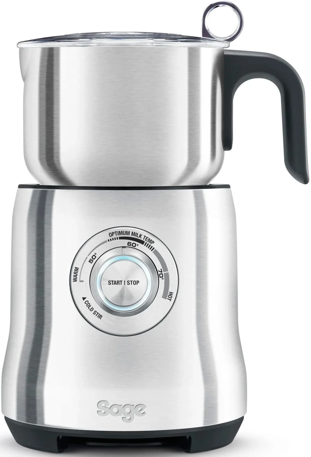 SAGE Milchaufschäumer the Milk Café SMF600BSS Silber Induktionserwärmung