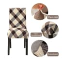 Vivi Idee Stuhlbezug 4/6er Set Beige Elastisch Waschbar Bild 1
