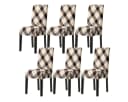 Vivi Idee Stuhlbezug 4/6er Set Beige Elastisch Waschbar Bild 2