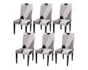 Vivi Idee Stuhlbezug Set 4/6er Elastisch Waschbar Polyester Bild 2