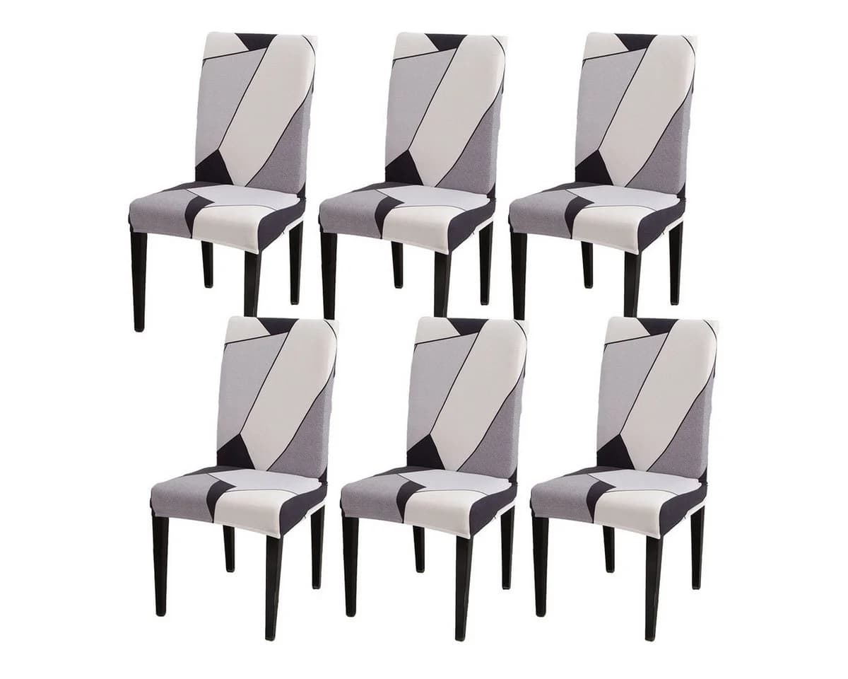 Vivi Idee Stuhlbezug Set 4/6er Elastisch Waschbar Polyester - Bild 2