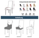 Vivi Idee Stuhlbezug Set 4/6er Elastisch Waschbar Polyester Bild 3