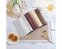 Vivi Idee Platzset Kunstleder Abwischbar Wasserdicht Dunkelrot 4er Set Bild 1