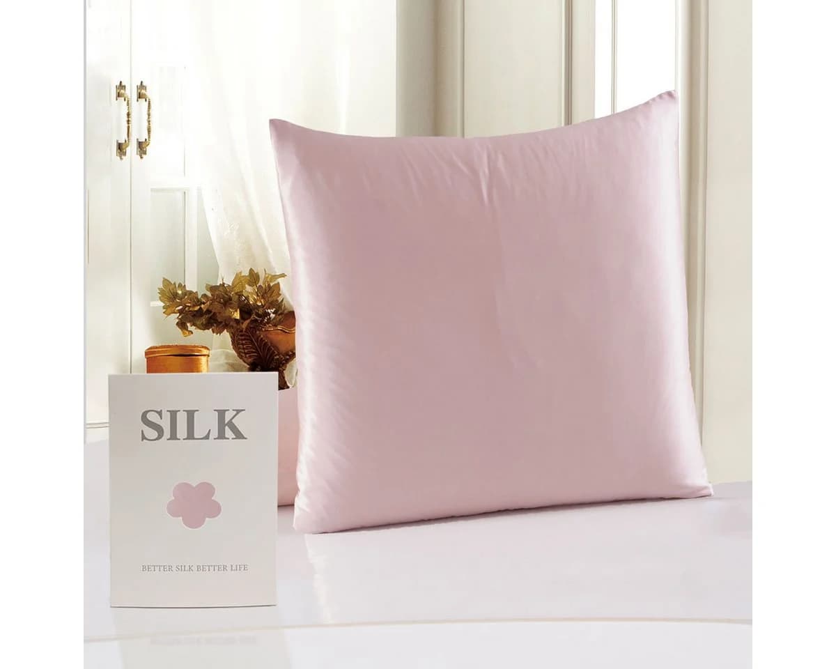 Vivi Idee Kissenbezug 100 % Maulbeerseide 22 Momme Satin Luxus 40x40cm Rosa - Bild 2