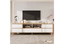 Odikalo TV-Schrank Weiß Landhausstil mit Fächern Bild 5