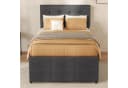 Odikalo Polsterbett mit Ausziehbett & Schubladen Beige/Grau Bild 3